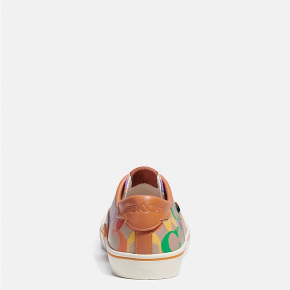Coach Citysole Skate Sneaker in Rainbow Signature Canvas - Picture 4 of 7